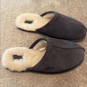 UGG Charcoal Suede Slippers